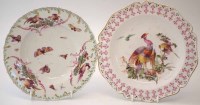 Lot 129 - Two Chelsea plates circa 1760, painted with