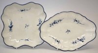 Lot 145 - Two Caughley dishes circa 1790, painted with