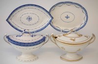 Lot 156 - Derby lidded twin handled tureen and stand circa