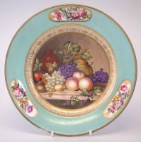 Lot 157 - Derby plate circa 1800, finely painted with a
