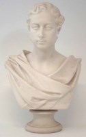 Lot 177 - Copeland Parian bust of Edward Prince of Wales after Marshall Wood.