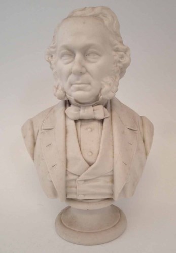 Lot 183 - John Adams & Co. Parian bust of Richard Cobden.