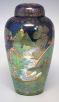 Lot 219 - Wedgwood modern lustre vase and cover.
