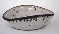 Lot 244 - Lucie Rie (1902 - 1995) shallow studio pottery