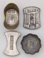 Lot 307 - Four Chinese silver ingots.