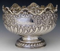 Lot 356 - Silver trophy bowl
