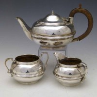 Lot 363 - Bachelor's silver three-piece tea set