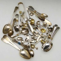 Lot 374 - Collection of mixed silver flatware.