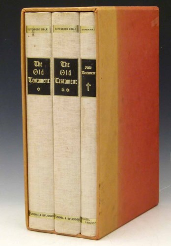 Lot 45 - Gutenberg Bible (facsimile) Brussel & Brussel, 1968
