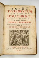 Lot 52 - Hammondi, H., and Clericus, J., Novum Testamentum Domini Nostri Jesu Christi ex Versione Vulgata, 1700
