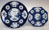 Lot 97 - Two Bow plates circa 1760, painted with