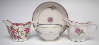 Lot 104 - Caughley teabowl and saucer circa 1780, painted