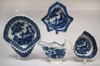 Lot 108 - Four pieces of Caughley circa 1780, to include a