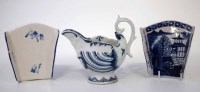 Lot 116 - Two Derby Asparagus servers and a dolfin ewer