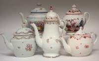 Lot 121 - Four Keeling (Factory X) teapots and a coffee pot