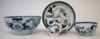 Lot 123 - Liverpool bowl, teabowl and saucer and a coffee