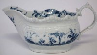 Lot 152 - Worcester creamboat circa 1770, painted with the
