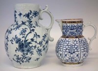 Lot 161 - Worcester 'Dutch' jug circa 1760, painted with