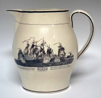 Lot 195 - Large Creamware Nelson and Battle of the Nile