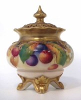 Lot 205 - Royal Worcester Kitty Blake vase and cover.