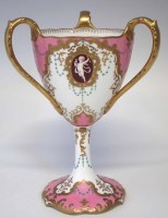 Lot 216 - Wedgwood three handled vase.