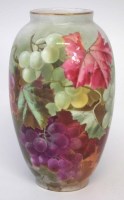 Lot 221 - Crown Staffordshire vase signed W. Hartshorne