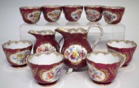 Lot 230 - 19th century Meissen cups and jugs.