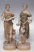 Lot 233 - Two Royal Dux The Arts figures.