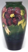 Lot 250 - Large Moorcroft vase, decorated with Clematis