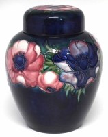 Lot 253 - Moorcroft ginger jar and cover, decorated with