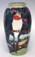 Lot 273 - Moorcroft vase decorated with Swallows pattern