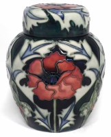 Lot 276 - Moorcroft ginger jar and cover, decorated with