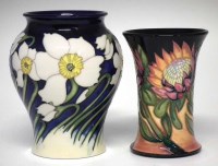 Lot 281 - Two Moorcroft vases,   decorated with Spring