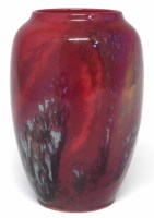 Lot 302 - Royal Doulton flambe Sung vase.