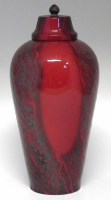Lot 303 - Royal Doulton Sichuan lidded vase.