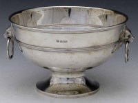 Lot 349 - Sheffield silver ring handled bowl.