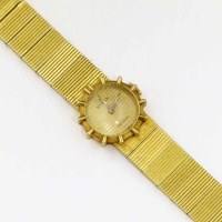 Lot 373 - Rolex Precision 18ct gold bracelet watch