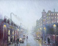 Lot 383 - Reg Gardner, Kent Mill, Chadderton, Oldham, oil.
