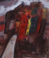 Lot 416 - William Turner, Hebden Bridge, oil.