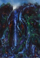 Lot 419 - David Wilde, Dawn, Fairy Glen near Penmaenmawr, acrylic.