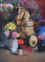 Lot 438 - B. Barlow, The Scent of India, pastel.