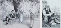 Lot 452 - Harold William Hailstone, I would like you to meet Mr. Scooter, the winner of our parents' Egg and Spoon race., ink and another (2).