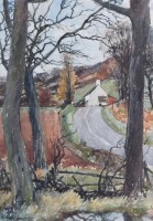 Lot 455 - Reginald Haggar, The Eccleshall Road, watercolour.