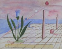 Lot 458 - Edward Rogers, Composition - Space, watercolour.