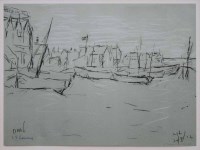Lot 467 - After L.S. Lowry, Deal, signed print.