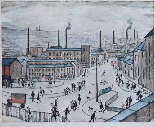 Lot 468 - After L.S. Lowry, Huddersfield, signed limited edition print.