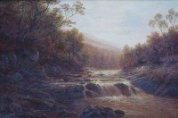 Lot 479 - William Mellor, On The Wharfe, Bolton Woods, Yorkshire, oil.
