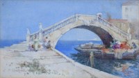 Lot 490 - Lilian Russell, Chioggia, watercolour.