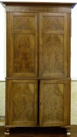 Lot 538 - Mahogany cupboard on base.