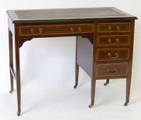 Lot 553 - Edwardian desk.